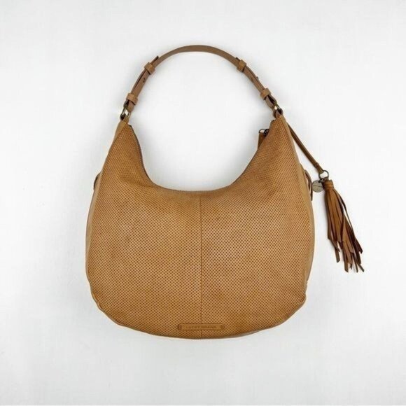 Lucky Brand Ebon Perforated Leather Hobo in Vachetta - Picture 1 of 16